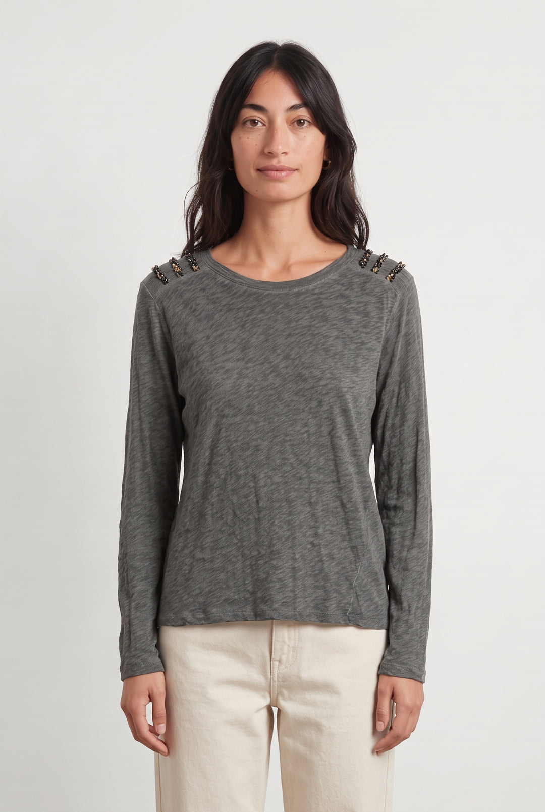 T-Shirt À Manches Longues Gris - Taille S/36 de la marque Ekyog | PARAD125682 - Vendu par Paradigme - Image 1
