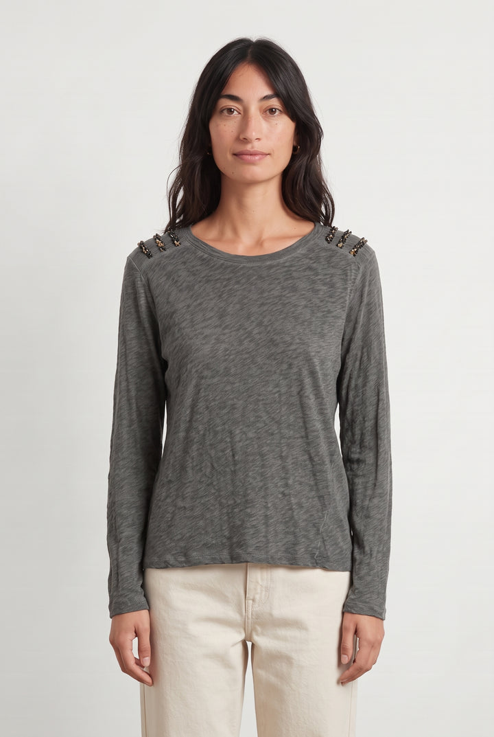 T-Shirt À Manches Longues Gris - Taille S/36 de la marque Ekyog | PARAD125682 - Vendu par Paradigme - Image 1