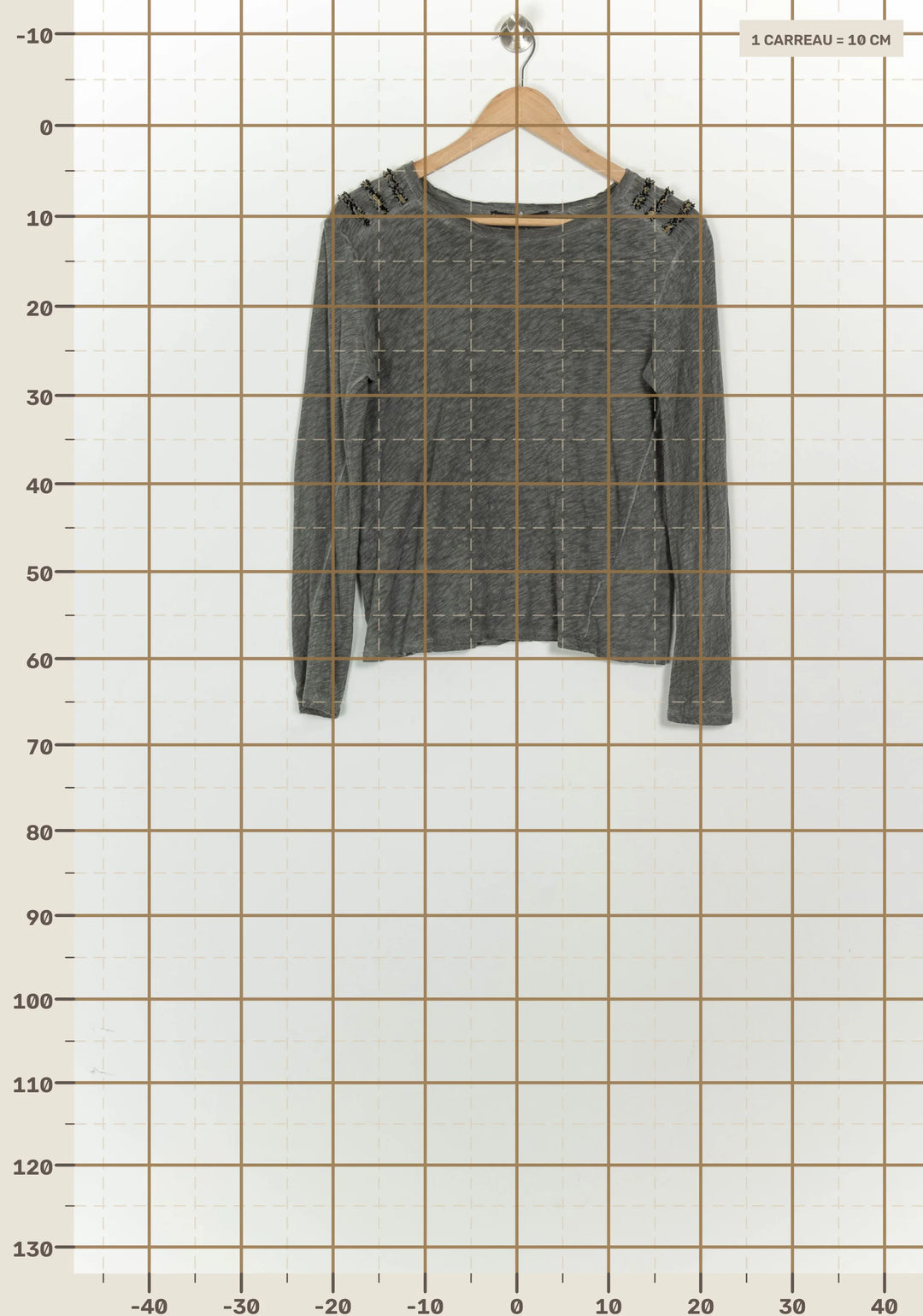 T-Shirt À Manches Longues Gris - Taille S/36 de la marque Ekyog | PARAD125682 - Vendu par Paradigme - Image 4