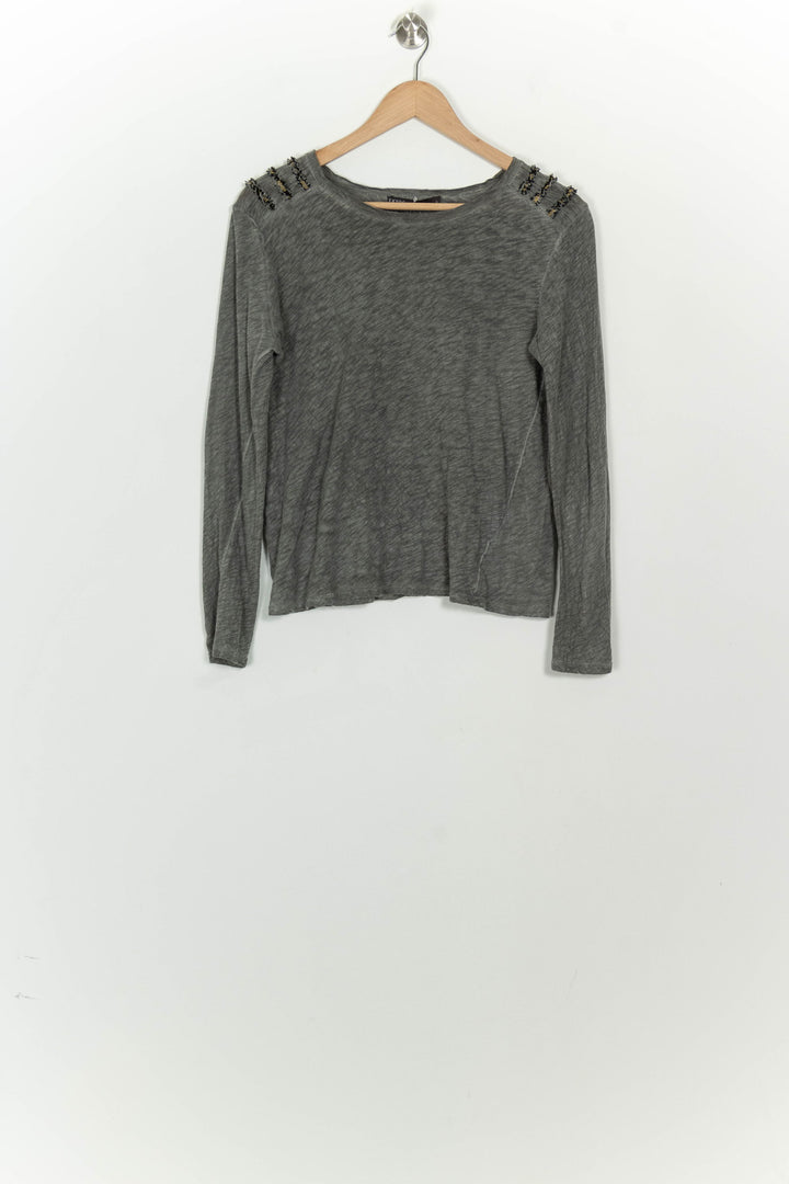 T-Shirt À Manches Longues Gris - Taille S/36 de la marque Ekyog | PARAD125682 - Vendu par Paradigme - Image 2