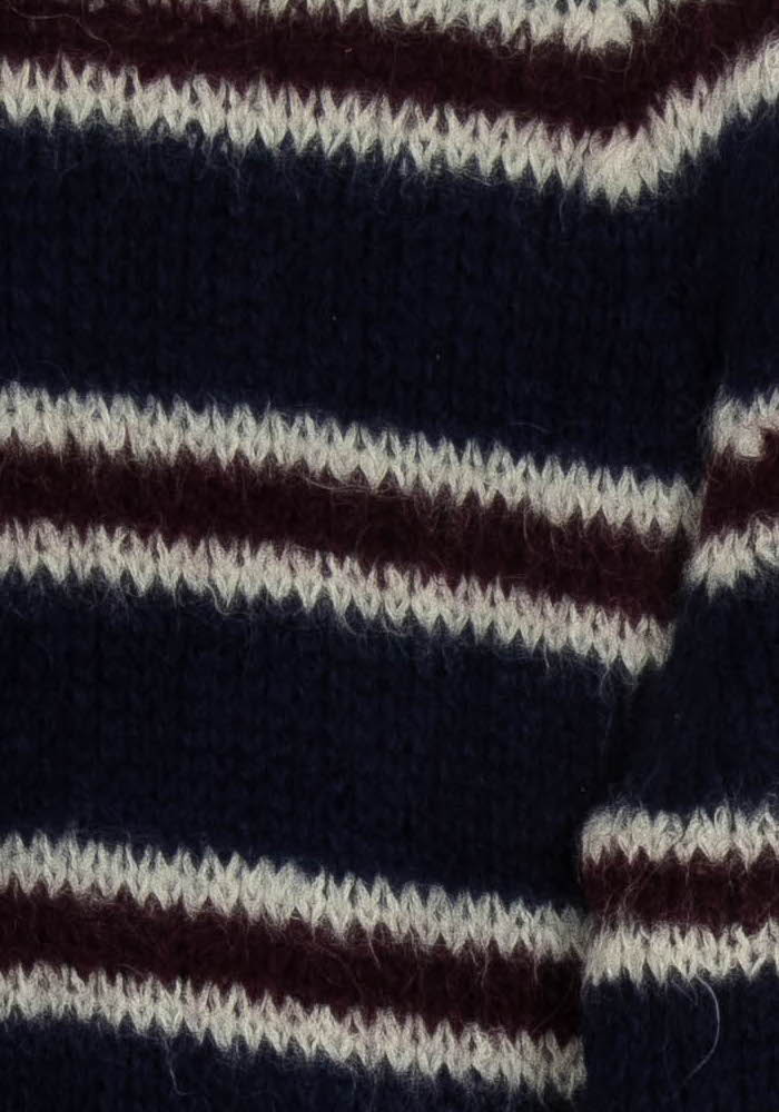 Pull Bleu Marine et Bordeaux - Taille S/36 de la marque Ekyog | PARAD125687 - Vendu par Paradigme - Image 3