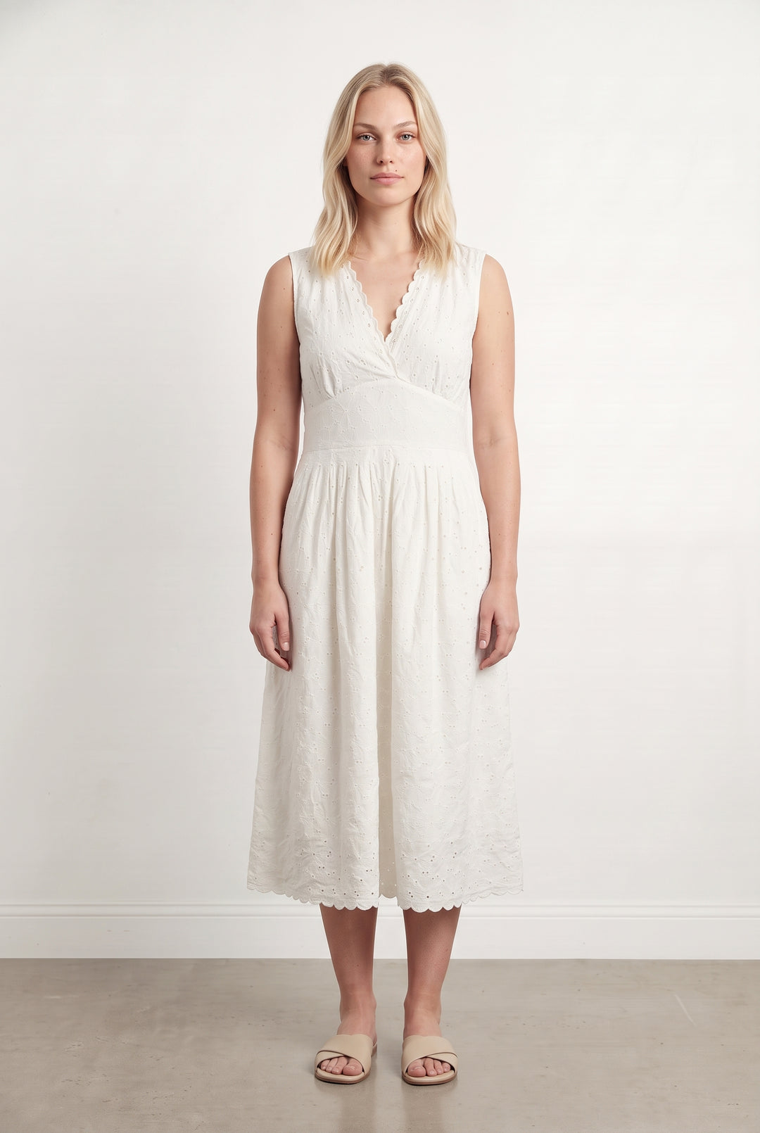 Robe Midi Blanche - Taille L/40 de la marque Comptoir des Cotonniers | PARAD125690 - Vendu par Paradigme - Image 1