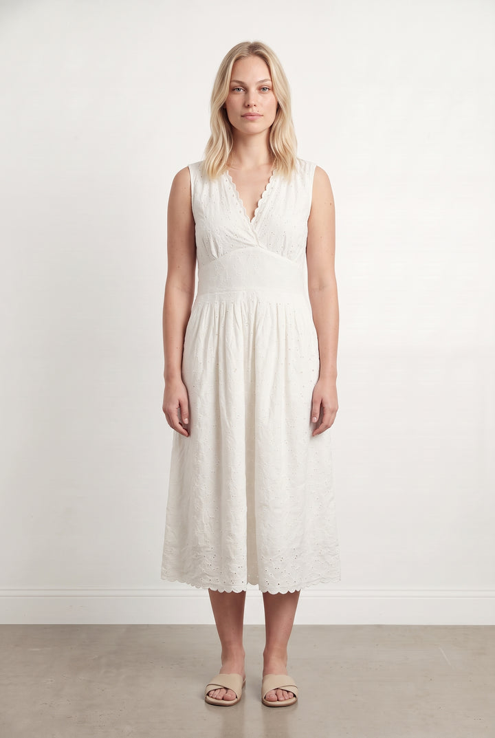 Robe Midi Blanche - Taille L/40 de la marque Comptoir des Cotonniers | PARAD125690 - Vendu par Paradigme - Image 1