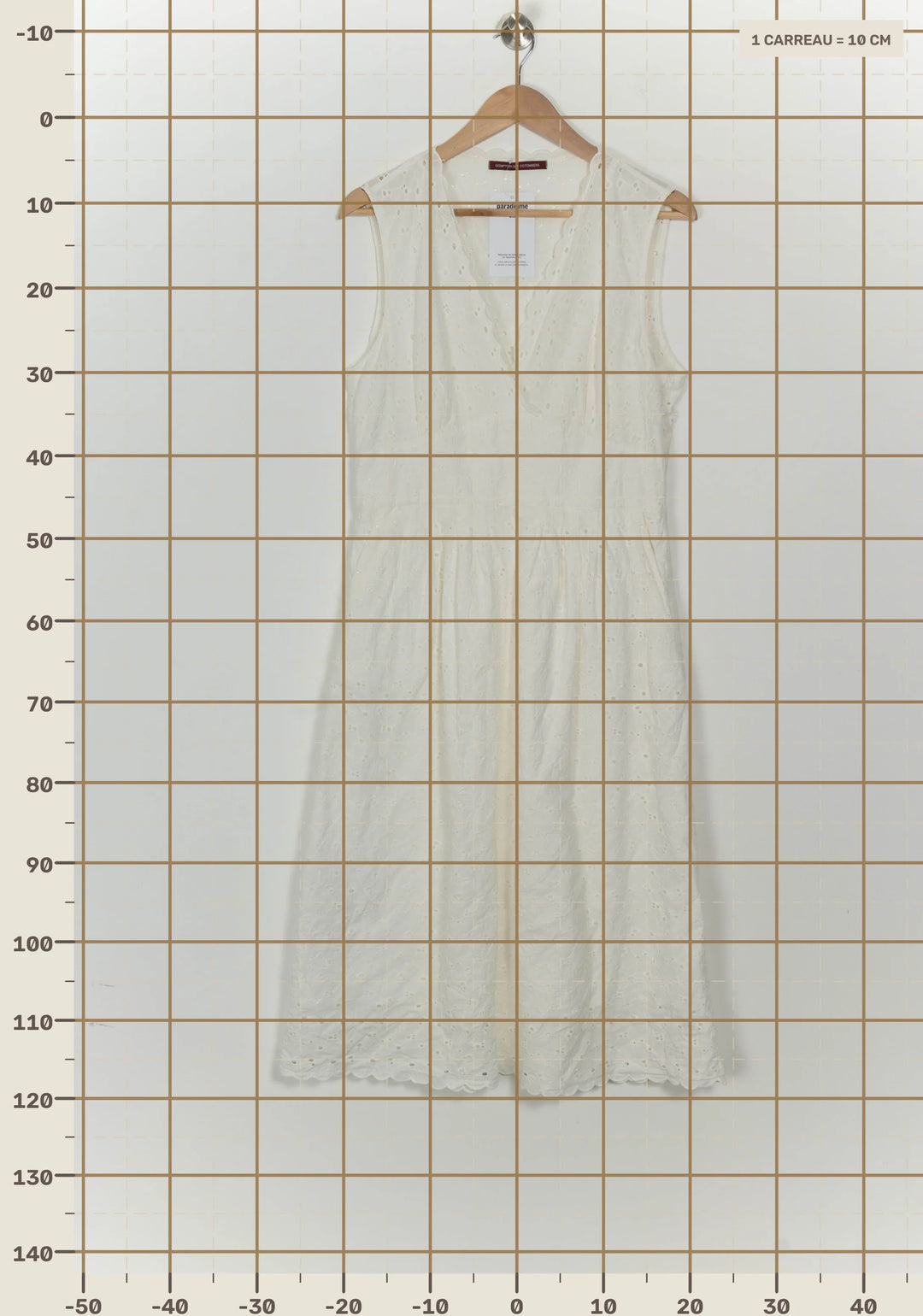 Robe Midi Blanche - Taille L/40 de la marque Comptoir des Cotonniers | PARAD125690 - Vendu par Paradigme - Image 4