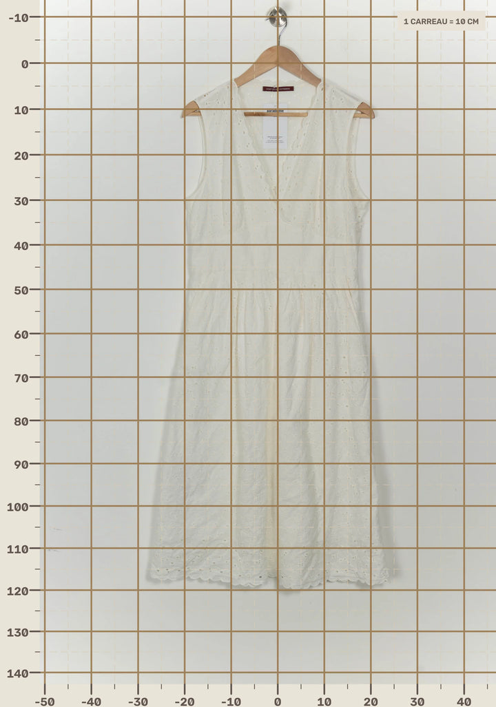 Robe Midi Blanche - Taille L/40 de la marque Comptoir des Cotonniers | PARAD125690 - Vendu par Paradigme - Image 4