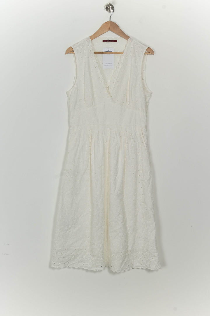Robe Midi Blanche - Taille L/40 de la marque Comptoir des Cotonniers | PARAD125690 - Vendu par Paradigme - Image 2