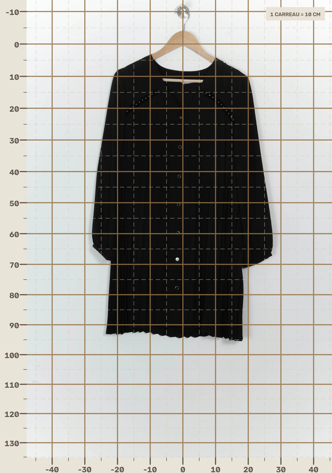 Robe Courte Noire - Taille M/38 de la marque I.Code | PARAD125691 - Vendu par Paradigme - Image 4