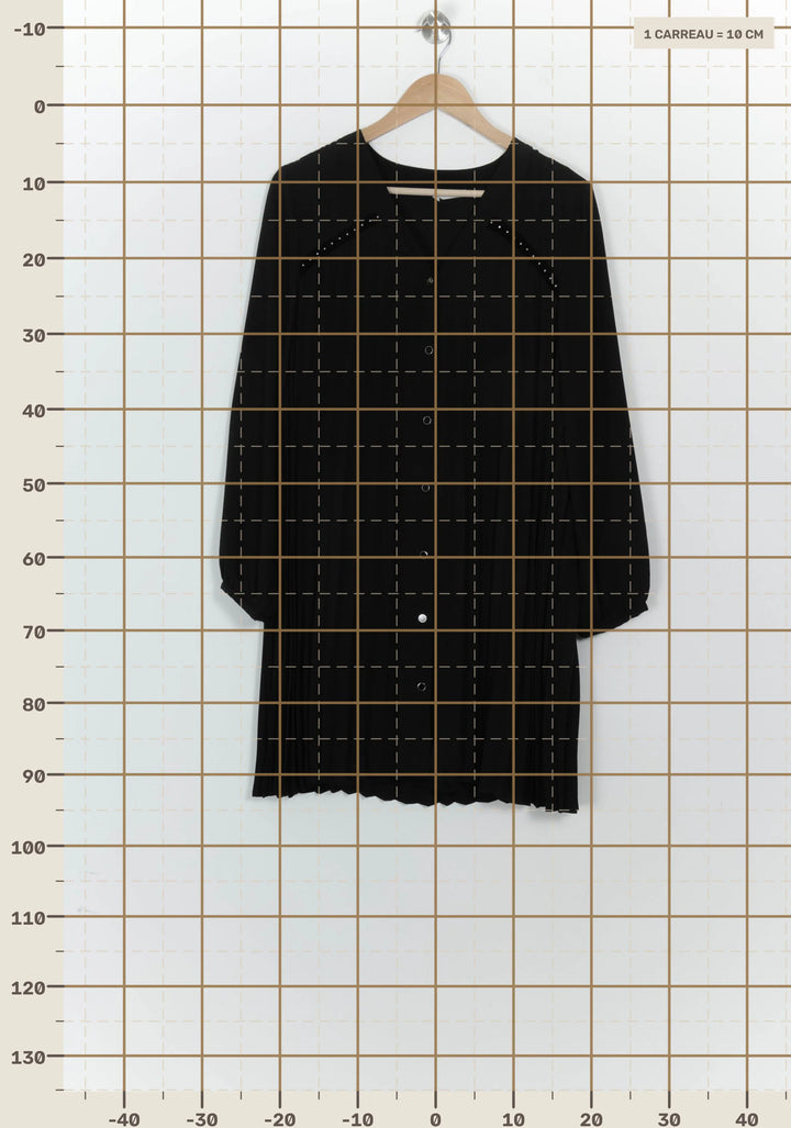 Robe Courte Noire - Taille M/38 de la marque I.Code | PARAD125691 - Vendu par Paradigme - Image 4