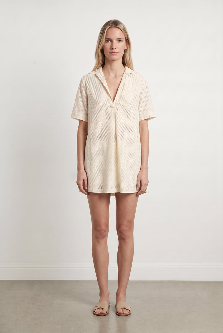 Robe Courte Beige - Taille M/38 de la marque Comptoir des Cotonniers | PARAD125697 - Vendu par Paradigme - Image 1