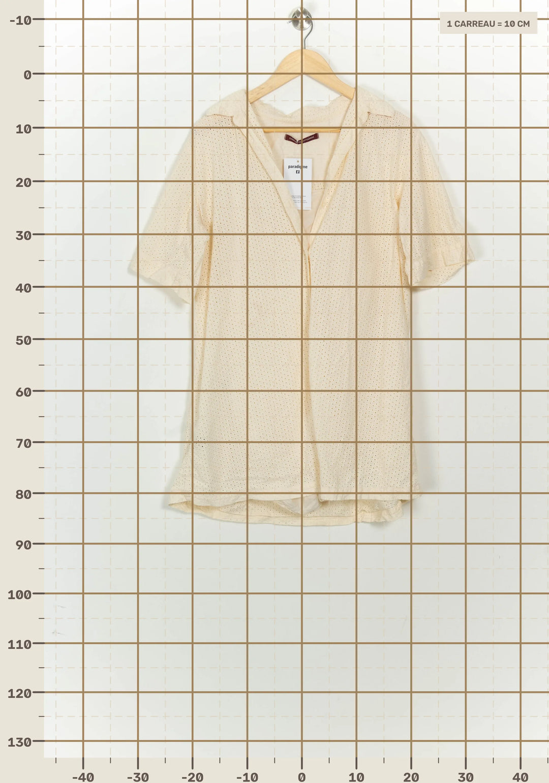 Robe Courte Beige - Taille M/38 de la marque Comptoir des Cotonniers | PARAD125697 - Vendu par Paradigme - Image 4