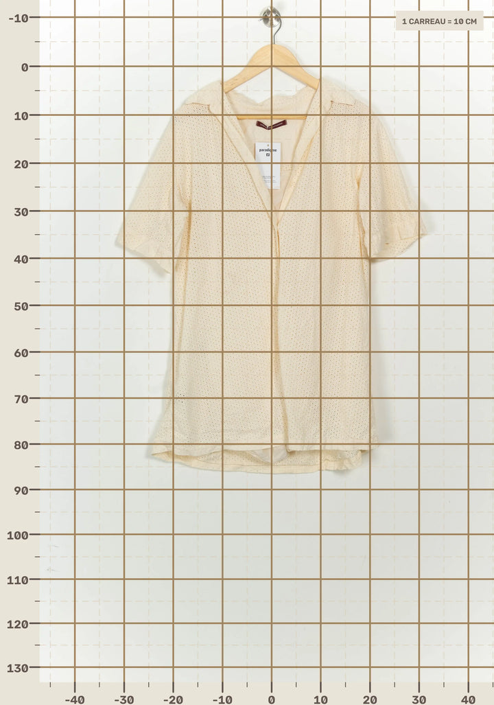 Robe Courte Beige - Taille M/38 de la marque Comptoir des Cotonniers | PARAD125697 - Vendu par Paradigme - Image 4