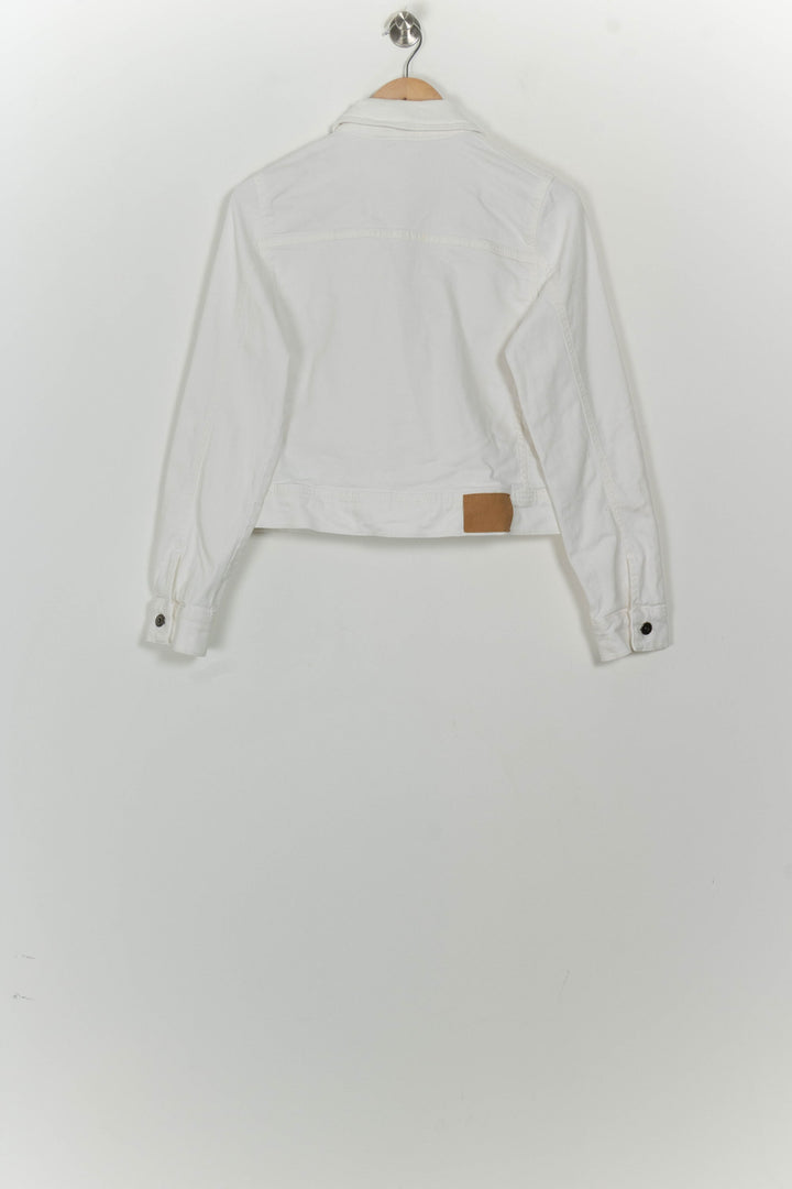 Veste En Jean Blanche - Taille M/38 de la marque La Fée Maraboutée | PARAD125698 - Vendu par Paradigme - Image 5