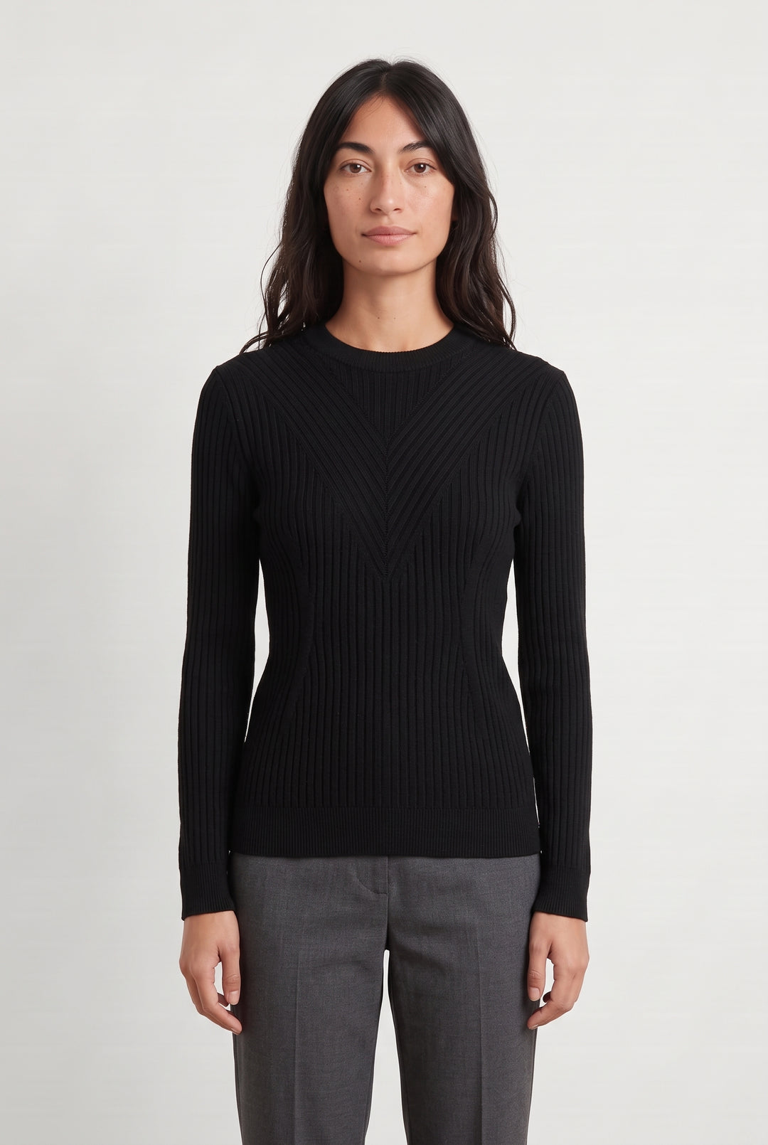 Pull Noir à Col Rond - Taille M/38 de la marque Fusalp | PARAD125699 - Vendu par Paradigme - Image 1