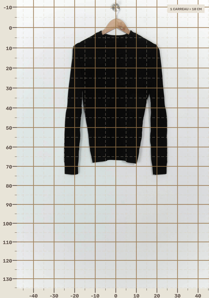 Pull Noir à Col Rond - Taille M/38 de la marque Fusalp | PARAD125699 - Vendu par Paradigme - Image 4