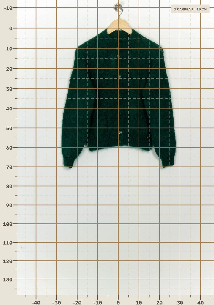 Cardigan Vert foncé - Taille S/36 de la marque Des petits hauts | PARAD125703 - Vendu par Paradigme - Image 4