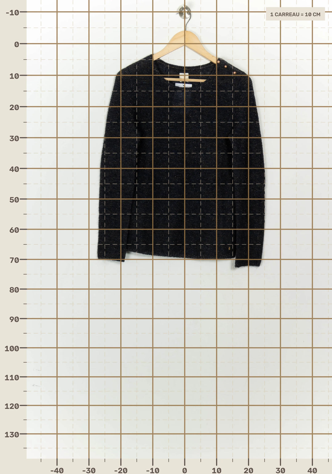Pull Bleu - Taille M/38 de la marque Des petits hauts | PARAD125704 - Vendu par Paradigme - Image 4