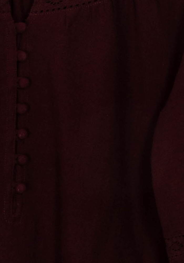 Blouse Bordeaux - Taille M/38 de la marque Maison 123 | PARAD125708 - Vendu par Paradigme - Image 3