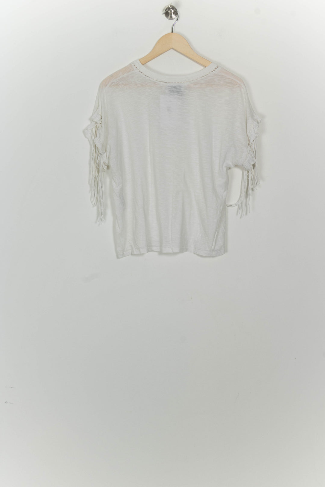Tee-Shirt À Franges Blanc - Taille M/38 de la marque Bérénice | PARAD125710 - Vendu par Paradigme - Image 5