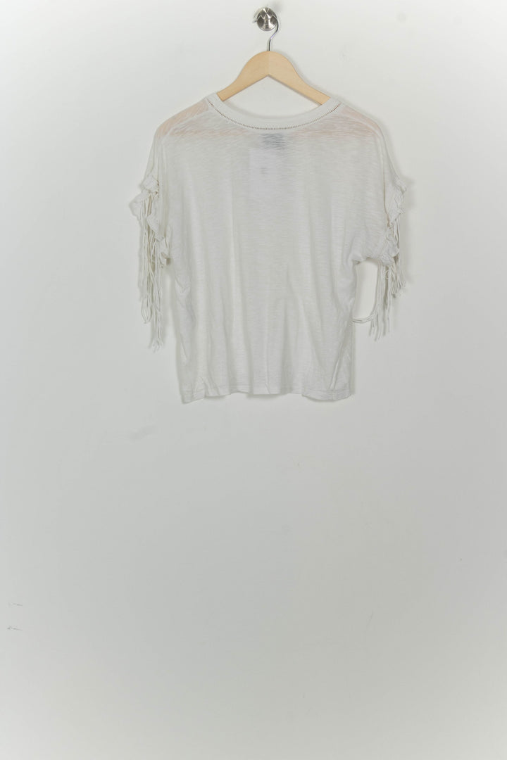 Tee-Shirt À Franges Blanc - Taille M/38 de la marque Bérénice | PARAD125710 - Vendu par Paradigme - Image 5