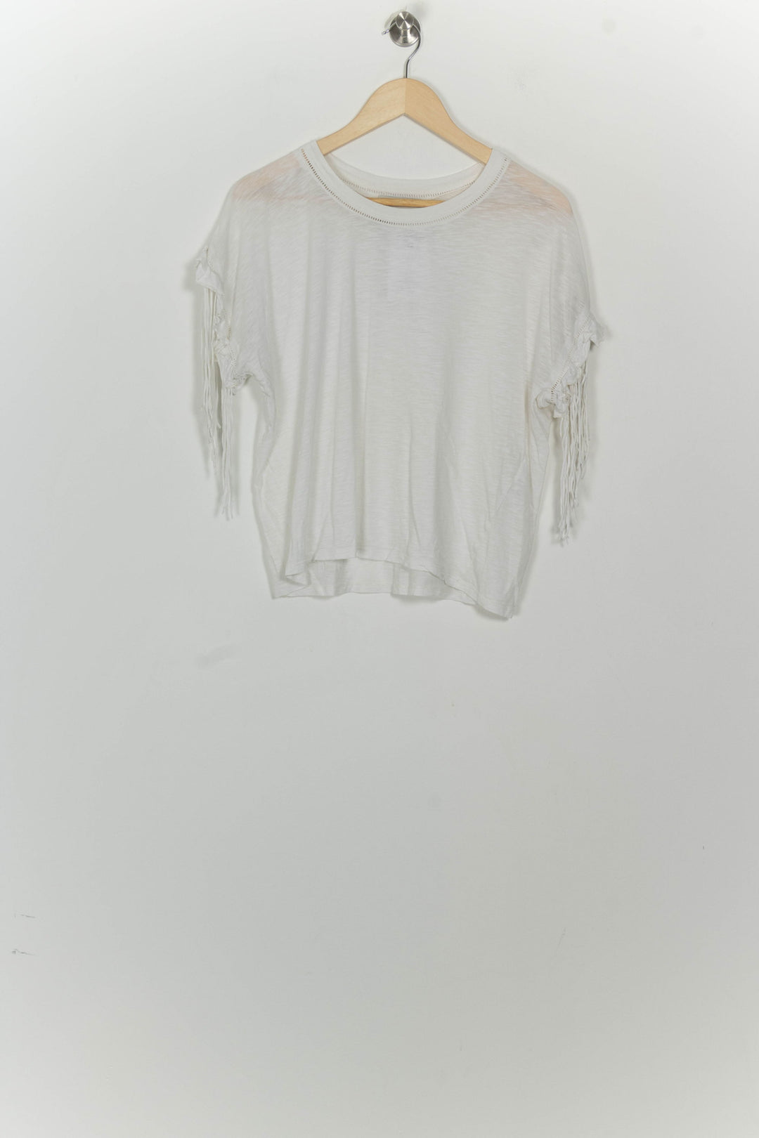 Tee-Shirt À Franges Blanc - Taille M/38 de la marque Bérénice | PARAD125710 - Vendu par Paradigme - Image 2