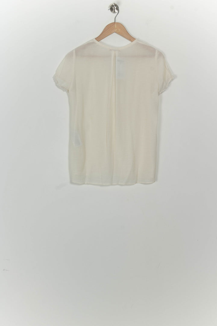 Blouse Beige - Taille M/38 de la marque Maje | PARAD125711 - Vendu par Paradigme - Image 5