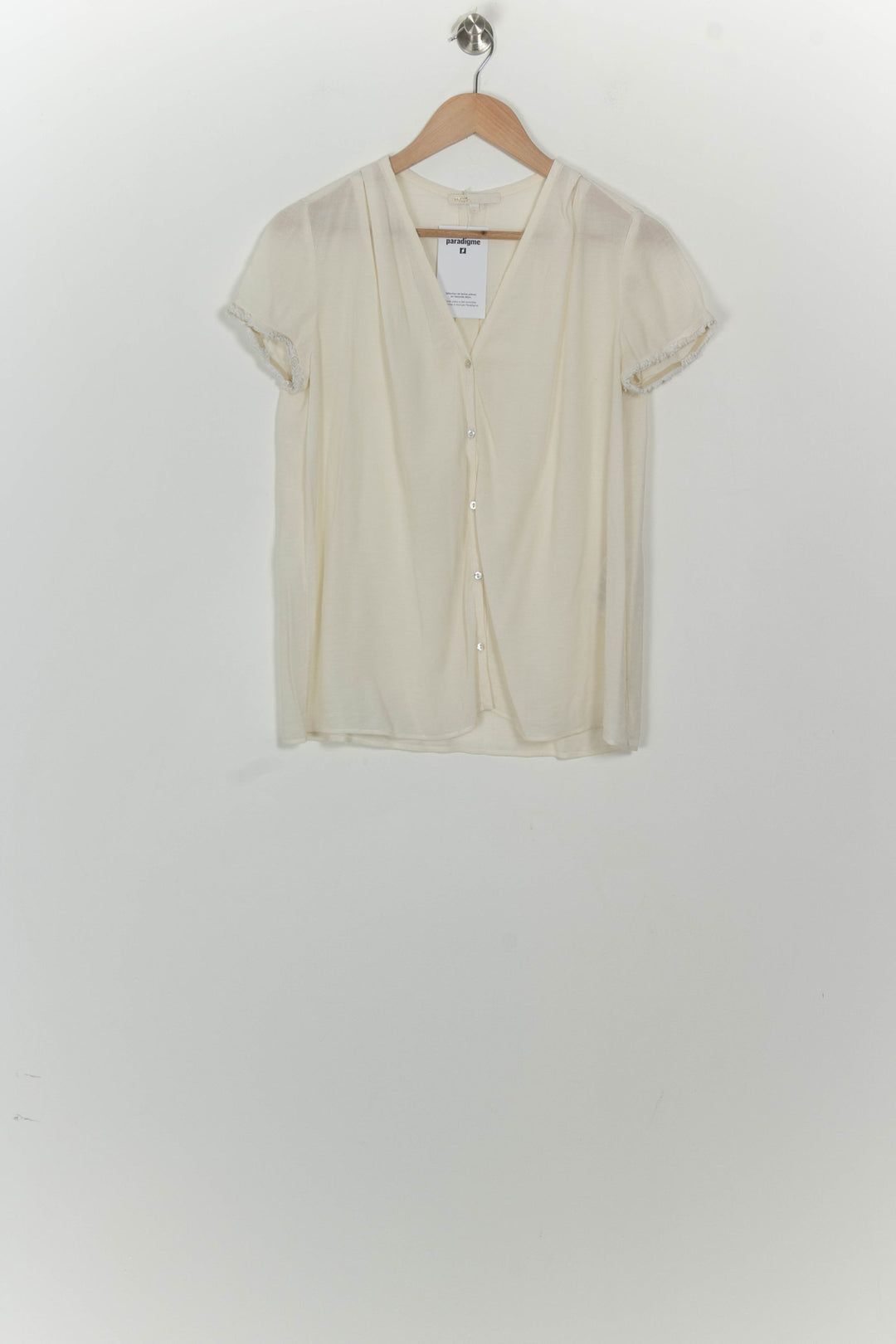 Blouse Beige - Taille M/38 de la marque Maje | PARAD125711 - Vendu par Paradigme - Image 2