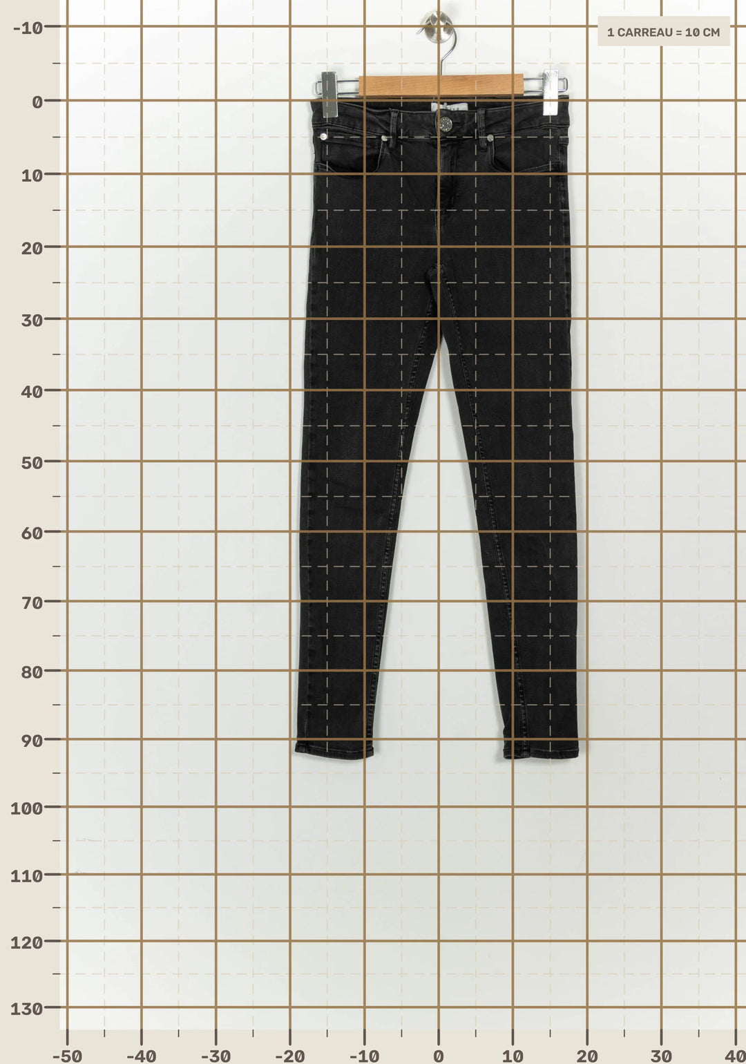 Jean Gris Foncé - Taille S/36 de la marque Sandro | PARAD125712 - Vendu par Paradigme - Image 4