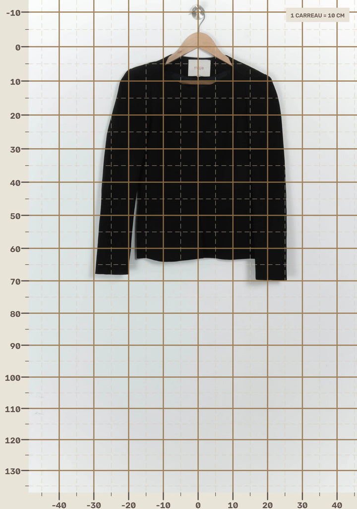 Veste Tailleur Noire - Taille M/38 de la marque Maje | PARAD125713 - Vendu par Paradigme - Image 4