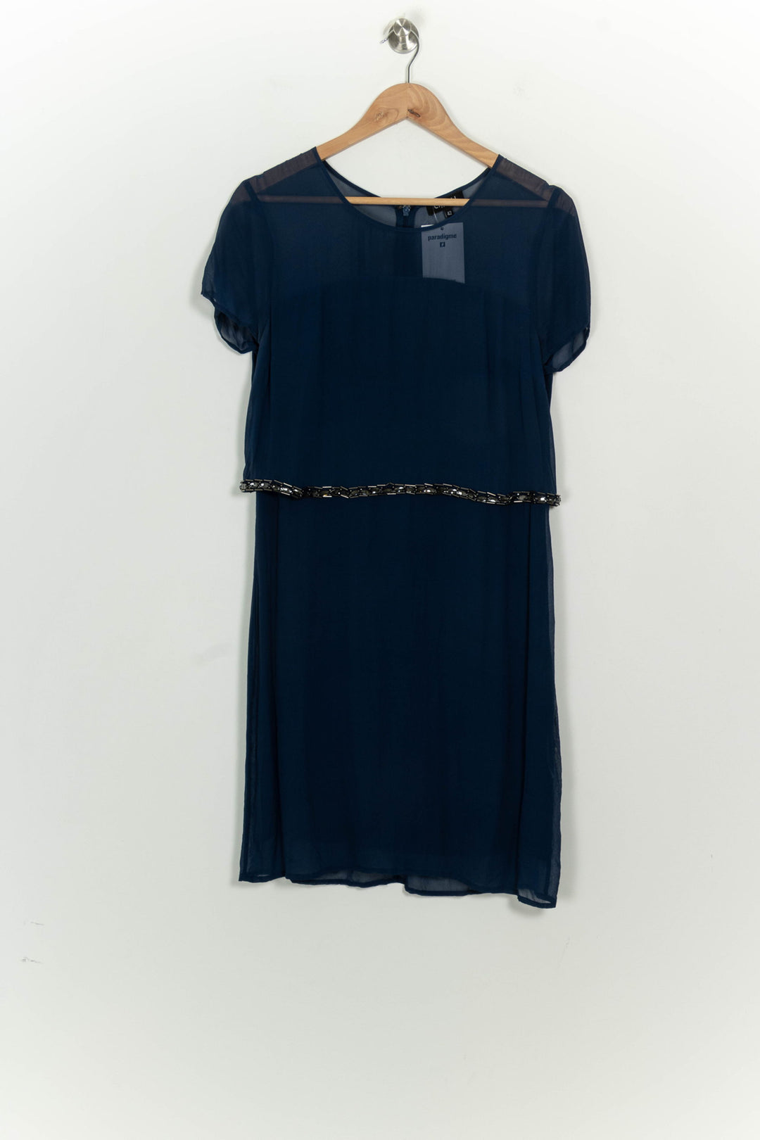 Robe Midi Bleue - Taille XL/42 de la marque Caroll | PARAD125724 - Vendu par Paradigme - Image 2