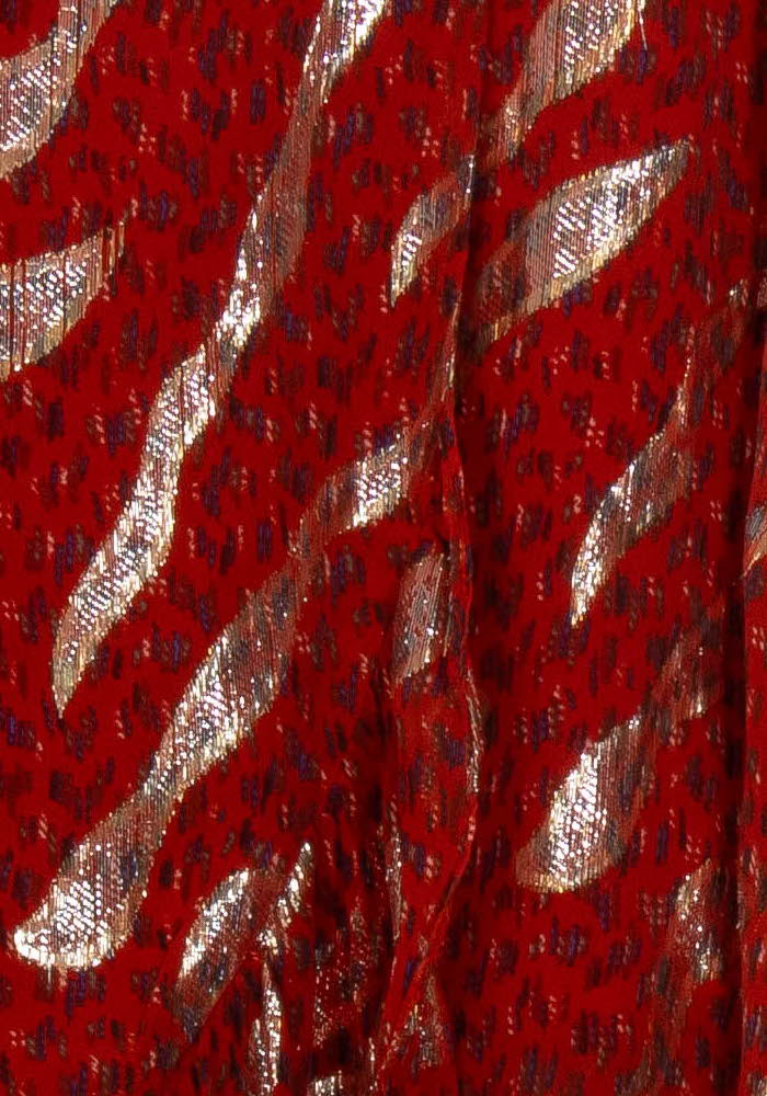 Jupe Rouge et Dorée - Taille M/38 de la marque ba&amp;sh | PARAD125727 - Vendu par Paradigme - Image 3
