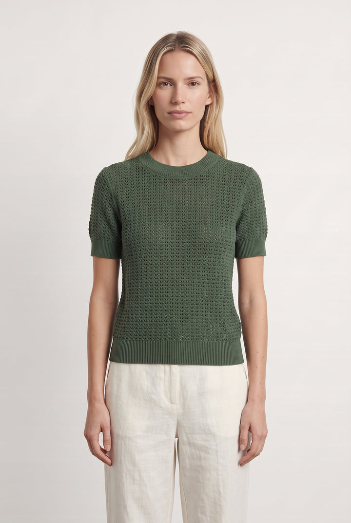 Pull À Manches Courtes Vert - Taille S/36 de la marque Comptoir des Cotonniers | PARAD125728 - Vendu par Paradigme - Image 1