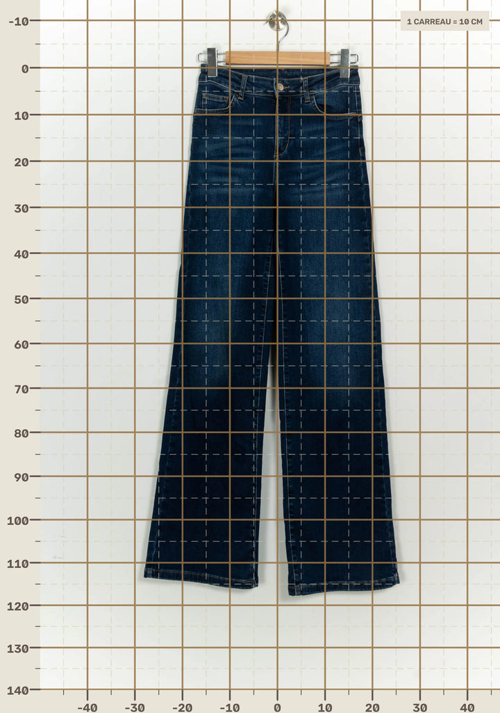 Jean Large Bleu - Taille M/38 de la marque Liu Jo | PARAD125734 - Vendu par Paradigme - Image 4