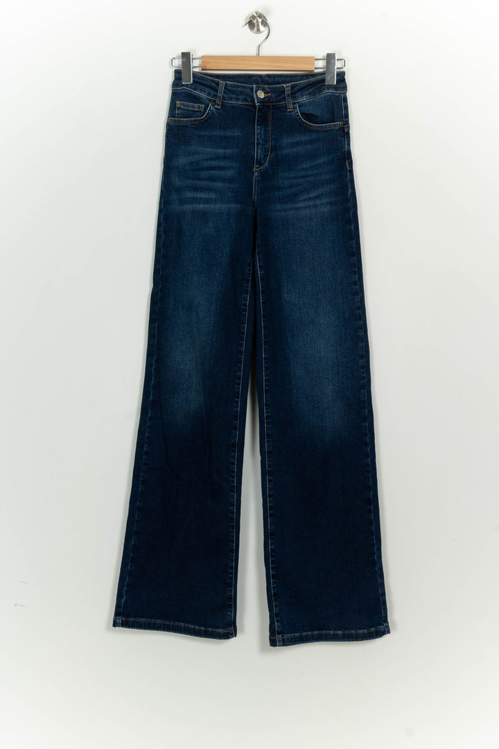 Jean Large Bleu - Taille M/38 de la marque Liu Jo | PARAD125734 - Vendu par Paradigme - Image 2