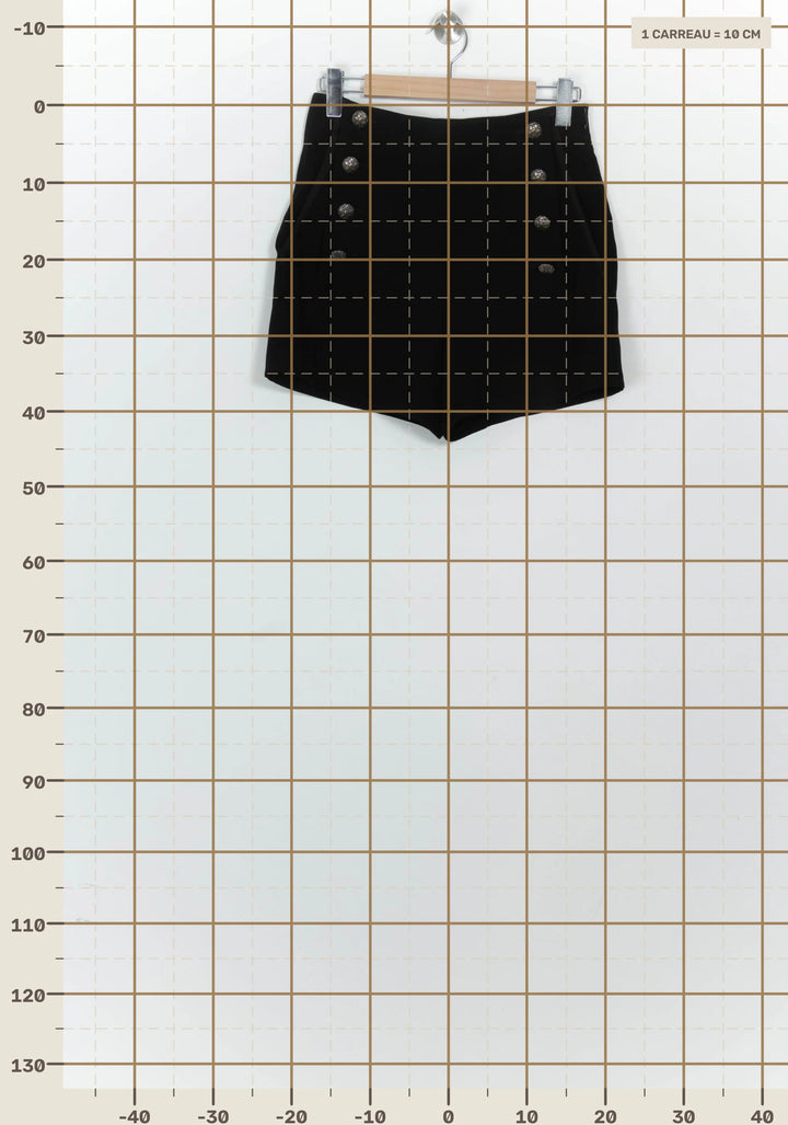 Short Tailleur Noir - Taille S/36 de la marque The Kooples | PARAD125736 - Vendu par Paradigme - Image 4