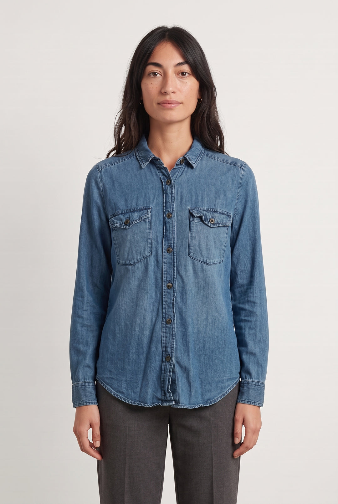 Chemise En Jean Bleue - Taille XS/34 de la marque The Kooples | PARAD125737 - Vendu par Paradigme - Image 1