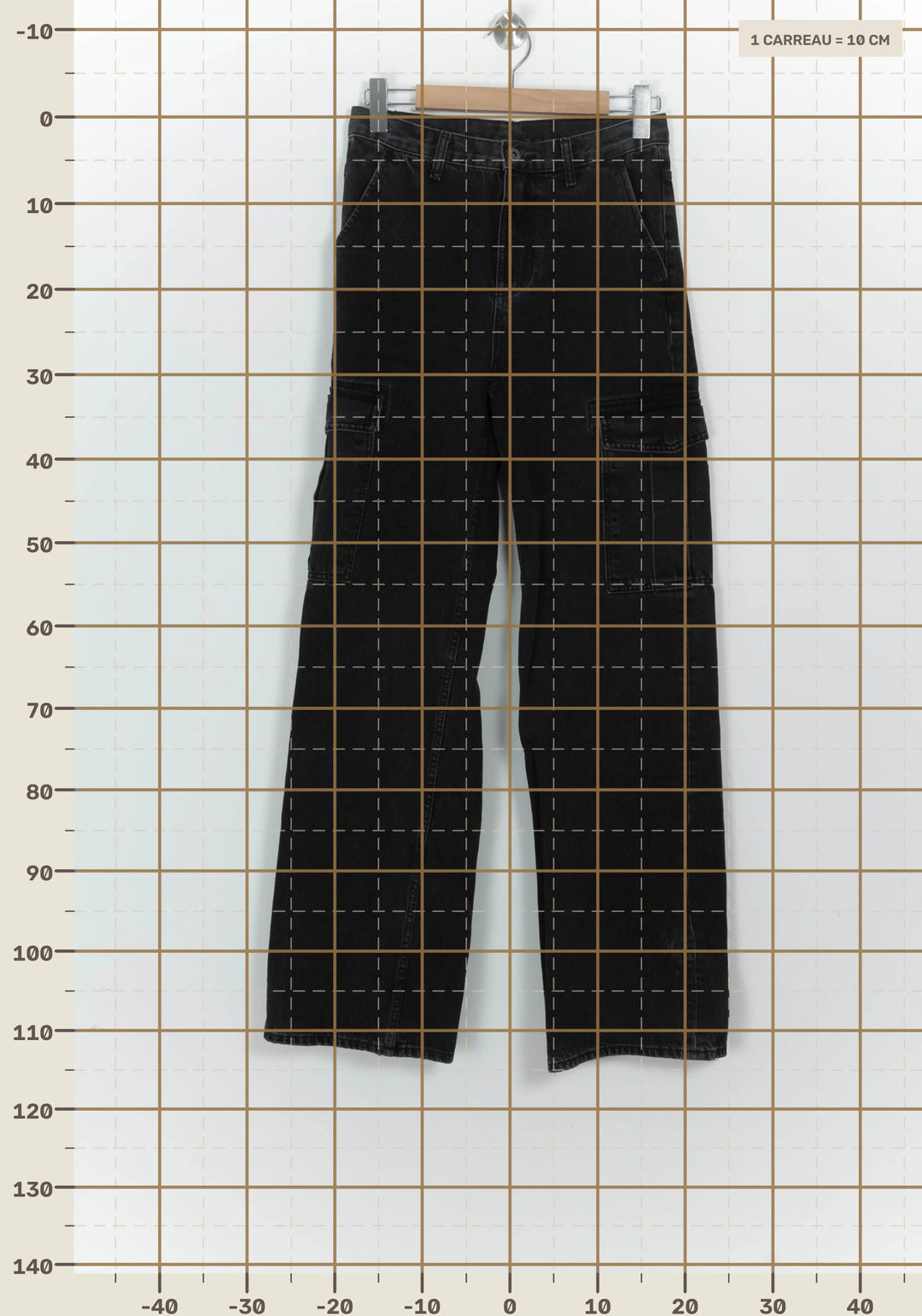 Jean Cargo Noir - Taille M/38 de la marque Liu Jo | PARAD125738 - Vendu par Paradigme - Image 4