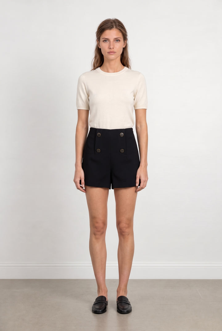 Short Noir - Taille M/38 de la marque Vanessa Bruno | PARAD125740 - Vendu par Paradigme - Image 1