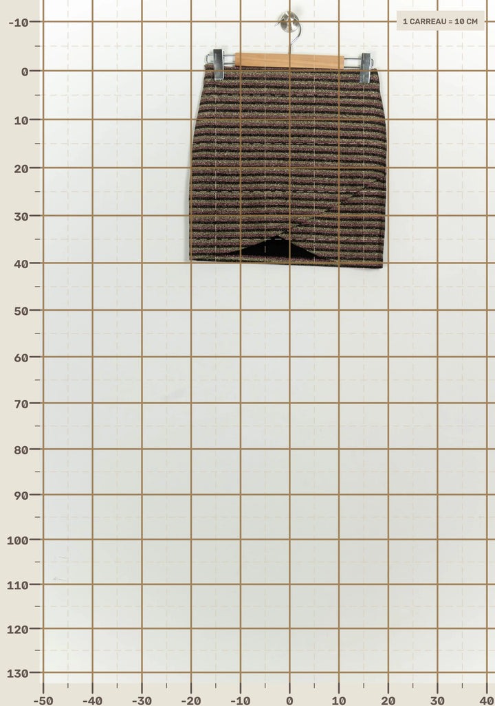 Jupe Courte Noire et Rose - Taille S/36 de la marque Sézane | PARAD125741 - Vendu par Paradigme - Image 4