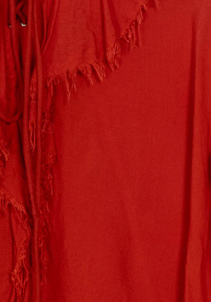 Blouse À Lacets Rouge - Taille M/38 de la marque IRO | PARAD125745 - Vendu par Paradigme - Image 3
