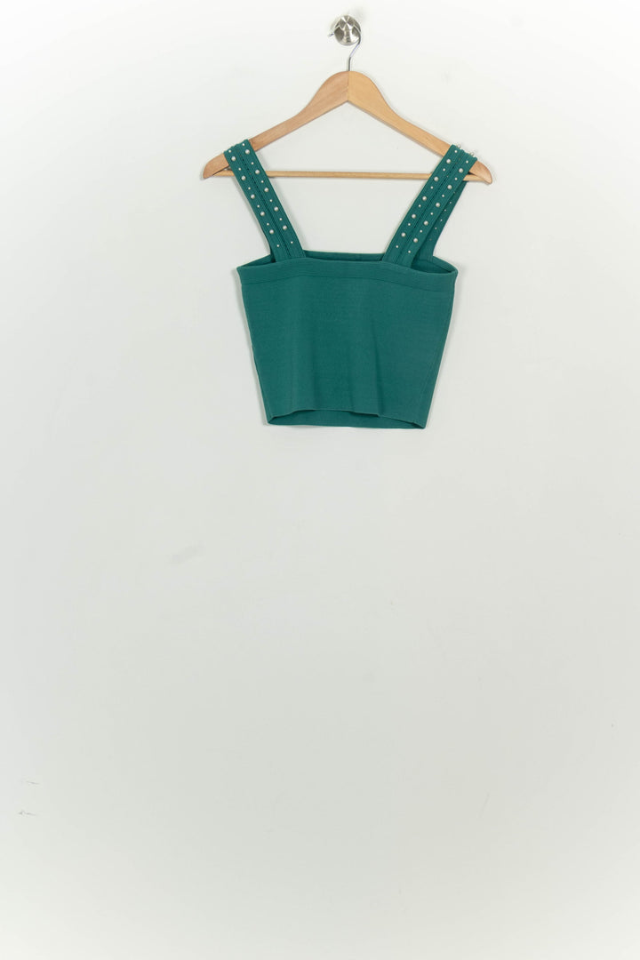Débardeur Vert - Taille M/38 de la marque Sandro | PARAD125746 - Vendu par Paradigme - Image 5