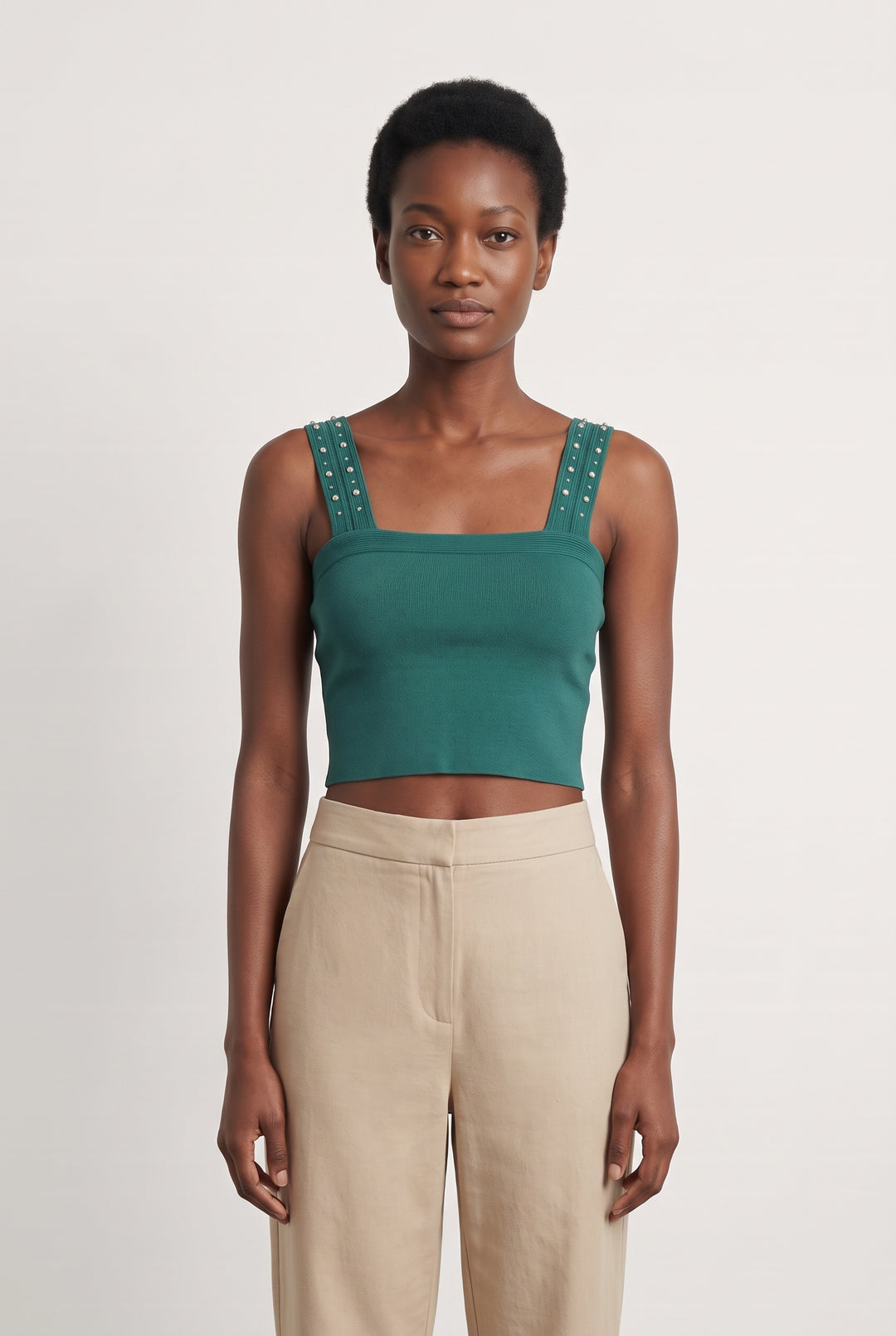 Débardeur Vert - Taille M/38 de la marque Sandro | PARAD125746 - Vendu par Paradigme - Image 1
