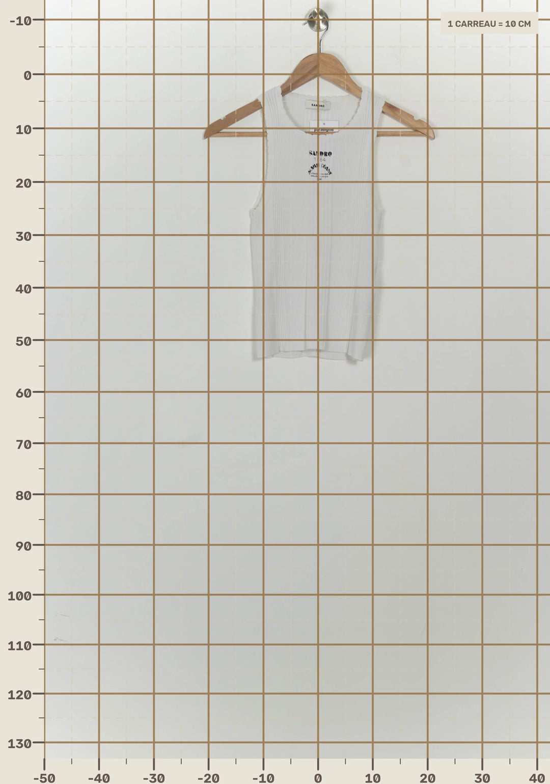 Débardeur Blanc - Taille S/36 de la marque Sandro | PARAD125754 - Vendu par Paradigme - Image 4