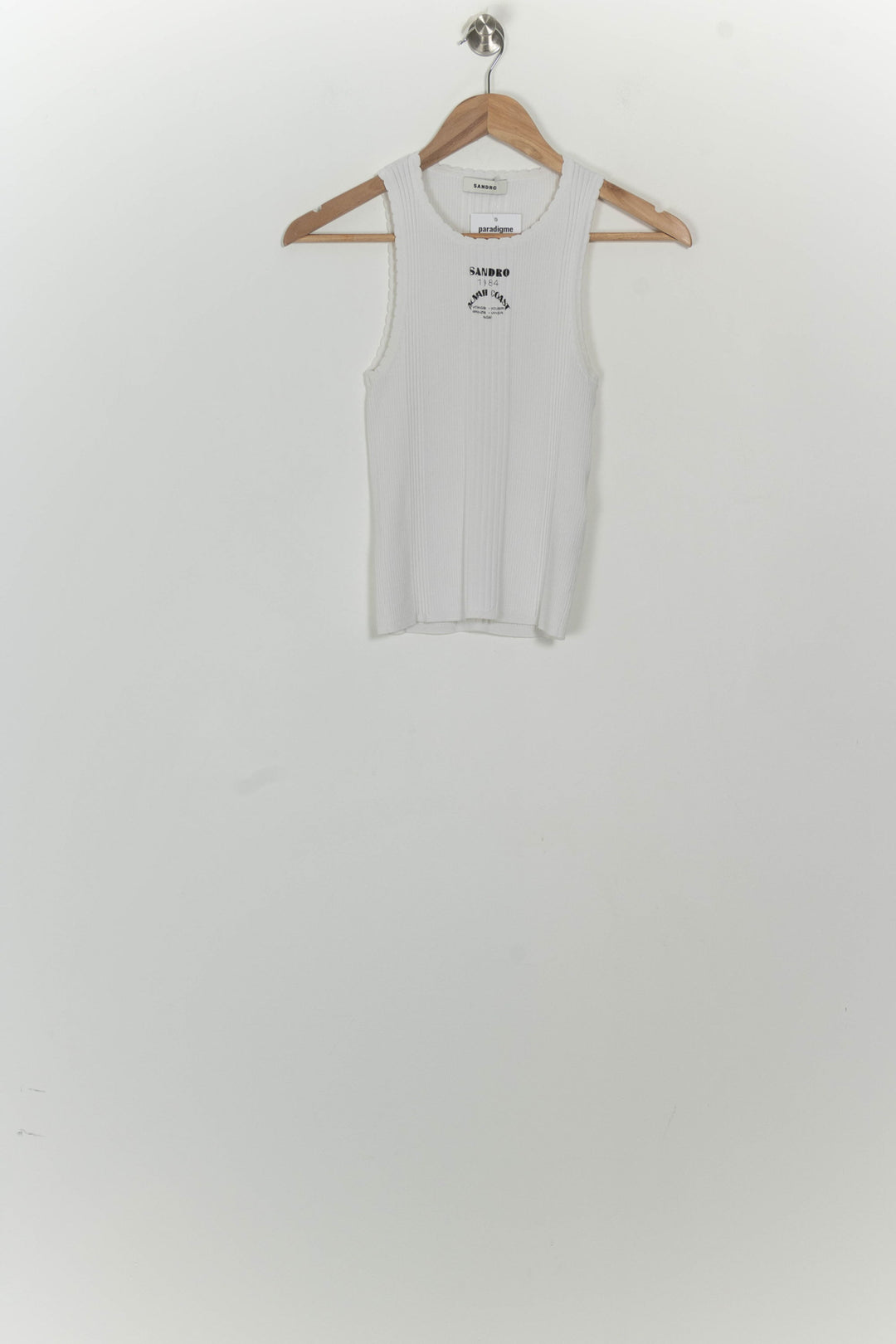 Débardeur Blanc - Taille S/36 de la marque Sandro | PARAD125754 - Vendu par Paradigme - Image 2