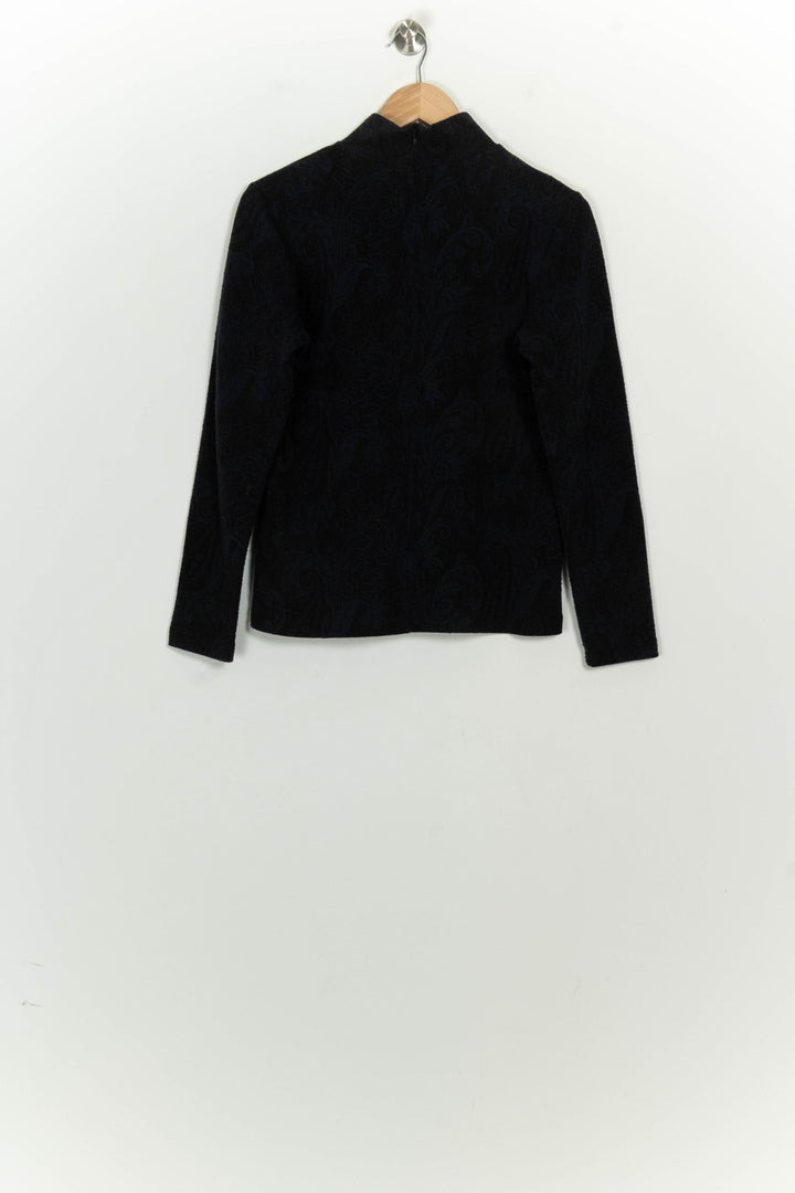 Pull À Col Montant Bleu - Taille M/38 de la marque La Fée Maraboutée | PARAD125758 - Vendu par Paradigme - Image 5