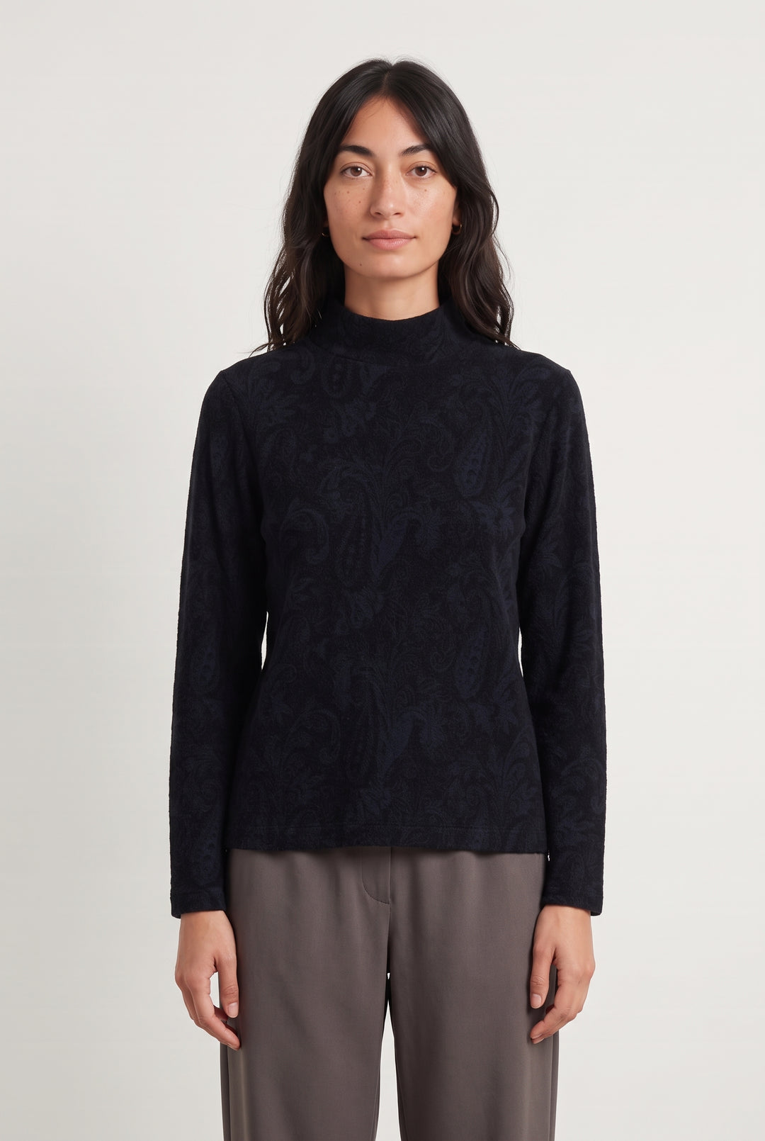 Pull À Col Montant Bleu - Taille M/38 de la marque La Fée Maraboutée | PARAD125758 - Vendu par Paradigme - Image 1