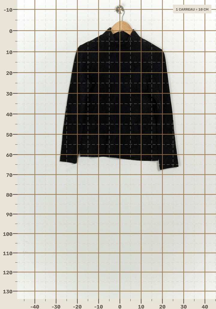 Pull À Col Montant Bleu - Taille M/38 de la marque La Fée Maraboutée | PARAD125758 - Vendu par Paradigme - Image 4