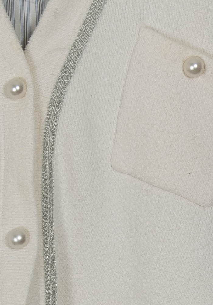 Gilet Blanc - Taille M/38 de la marque Sandro | PARAD125760 - Vendu par Paradigme - Image 3