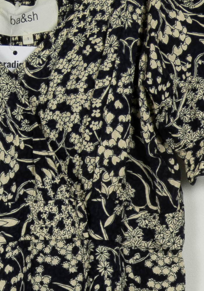 Robe Midi Noire et Beige - Taille S/36 de la marque ba&amp;sh | PARAD125767 - Vendu par Paradigme - Image 3