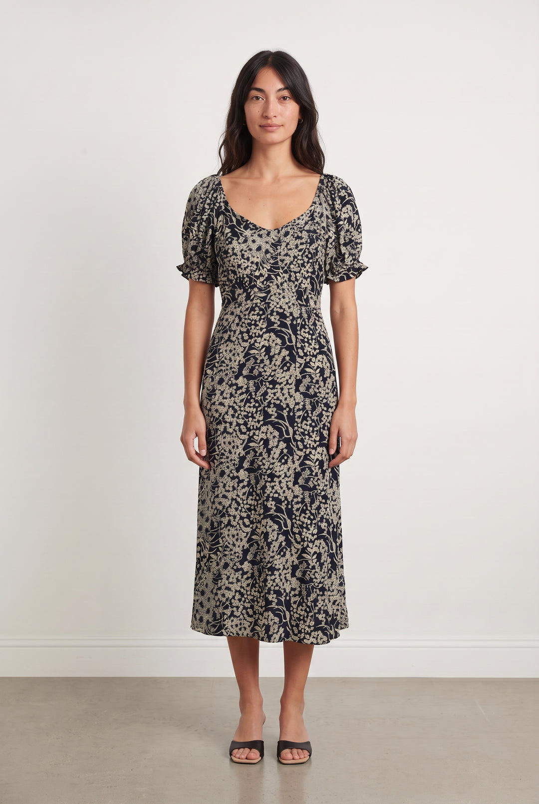 Robe Midi Noire et Beige - Taille S/36 de la marque ba&amp;sh | PARAD125767 - Vendu par Paradigme - Image 1