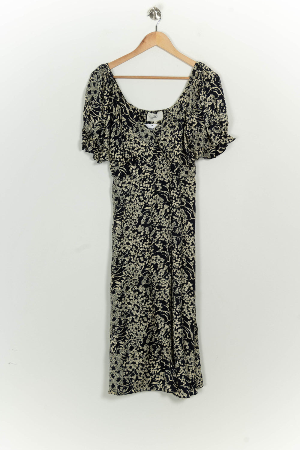 Robe Midi Noire et Beige - Taille S/36 de la marque ba&sh | PARAD125767 - Vendu par Paradigme - Image 2